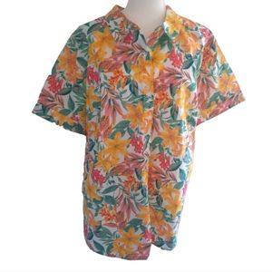 Roman's tropical button-down top